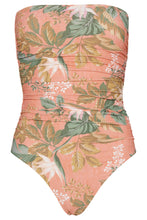 Load image into Gallery viewer, Paluma Ruched Bandeau One Piece - Coral