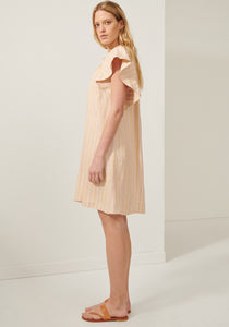 Mimosa Shift Dress - Peach Stripe