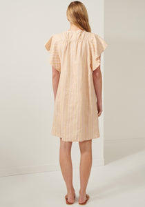 Mimosa Shift Dress - Peach Stripe