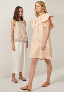 Mimosa Shift Dress - Peach Stripe
