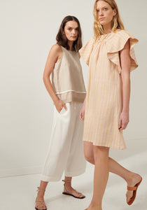Mimosa Shift Dress - Peach Stripe