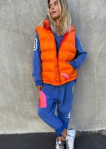 Orange Sport 8 Puffer Vest