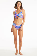 Load image into Gallery viewer, Cabana Mid Bikini Pant - Cobalt