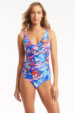 Load image into Gallery viewer, Cabana Cross Front Multifit One Piece - Cobalt