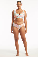 Load image into Gallery viewer, Paintball Cross Front Multifit Bra Top - Sage