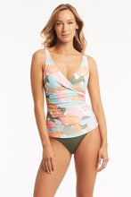 Load image into Gallery viewer, paintball cross front multifit singlet top sage