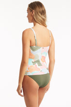 Load image into Gallery viewer, paintball cross front multifit singlet top sage