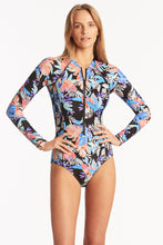 Load image into Gallery viewer, Botanica Long Sleeved One Piece - Black
