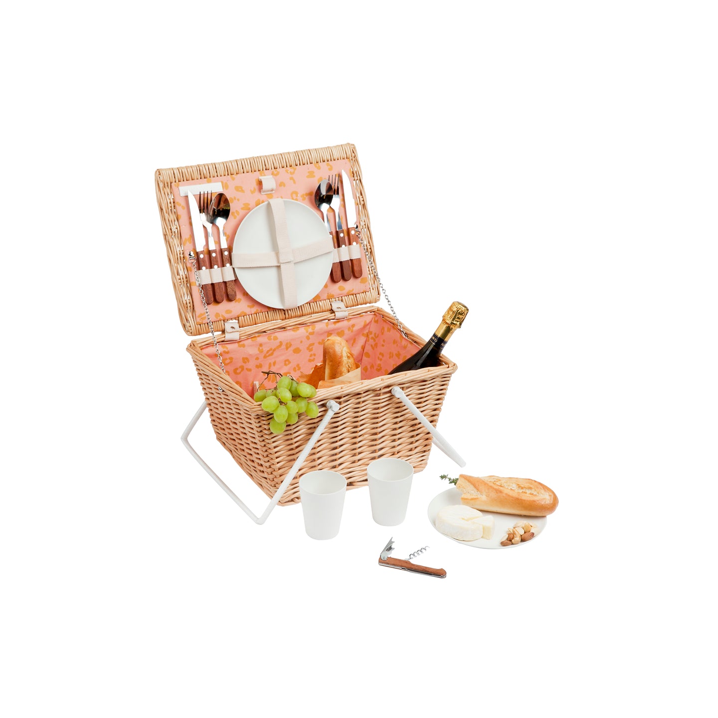 Small Picnic Basket Call Of The Wild - Peachy Pink