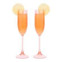Load image into Gallery viewer, Poolside Champagne Flutes Powder Pink Set of 2