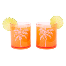 Load image into Gallery viewer, Poolside Tumblers Desert Palms - Powder Pink Set of 2