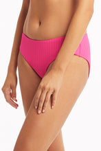 Load image into Gallery viewer, Vesper Mid Bikini Pant - Hot Pink