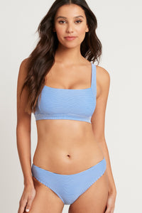 Square Neck Bra Top - Azure