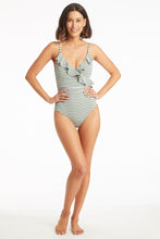 Load image into Gallery viewer, Capri Frill One Piece - Khaki