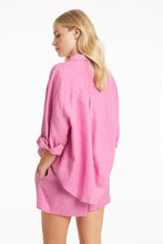 Load image into Gallery viewer, Tidal Linen Kyoto Shirt - Pink
