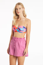 Load image into Gallery viewer, Tidal Linen Skipper Short - Pink