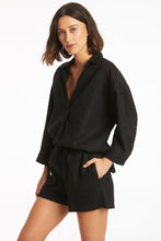 Load image into Gallery viewer, Tidal Linen Kyoto Shirt - Black