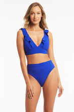 Load image into Gallery viewer, Messina Frill Multifit Bra Top - Cobalt
