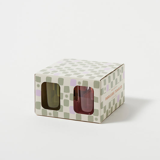 Poolside Tumblers Multi Set of 4