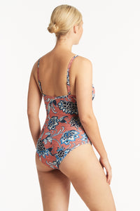 Pilgrim Twist Front Dd/E One Piece - Tangerine