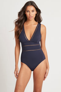 Essentials Spliced One Piece - Night Sky