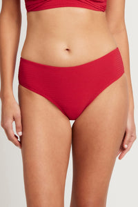Messina Mid Bikini Pant - Red