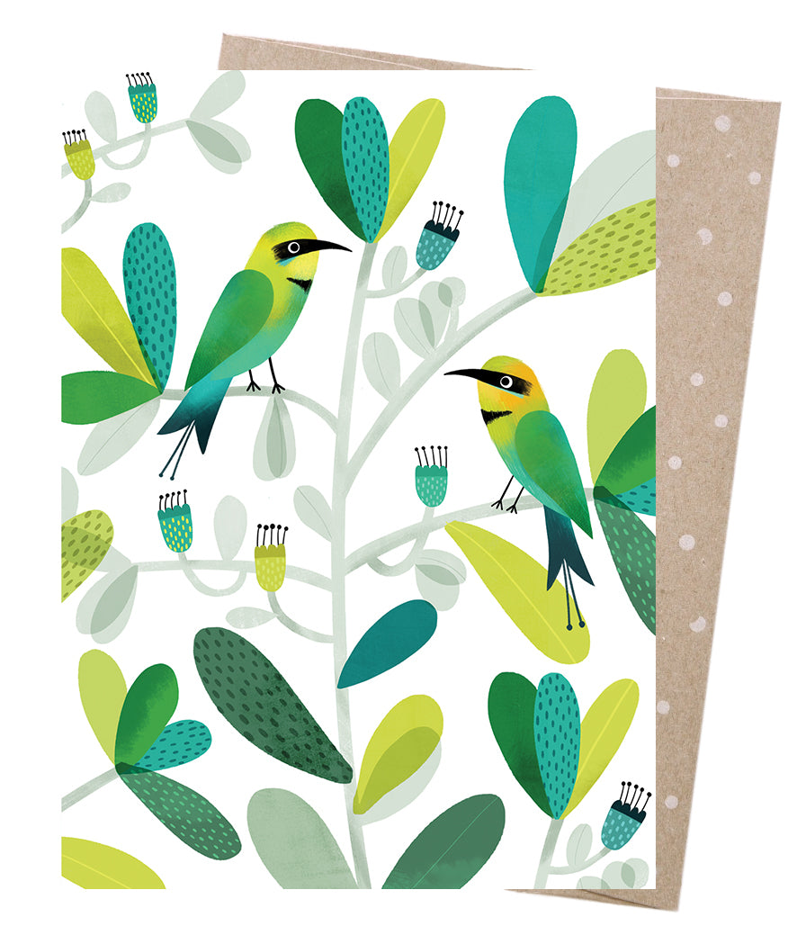 Greeting Card - Bee-eater Besties