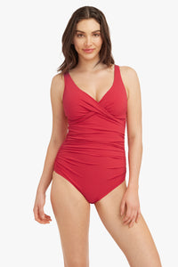 Messina Cross Front Multifit One Piece - Red