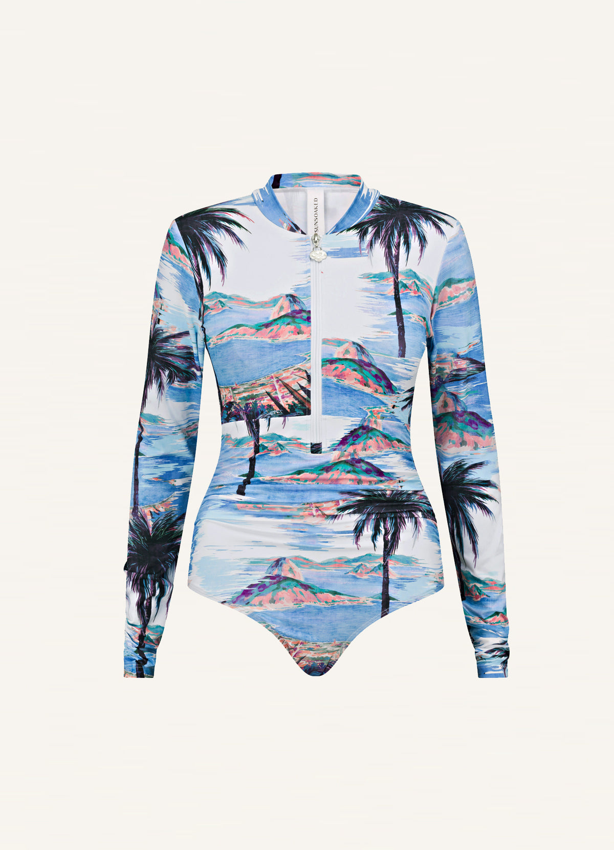 Cartolina Ruched Long Sleeve One Piece