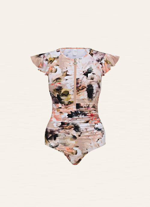 Fiore Ruffle Sleeve One Piece