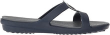 Load image into Gallery viewer, Sanrah Hammered Metal Sandal | Navy