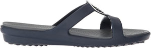 Sanrah Hammered Metal Sandal | Navy