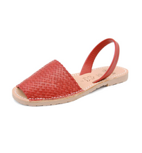 Load image into Gallery viewer, Avarcas Menorcan Sandals Fornells | Red