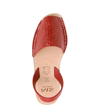 Load image into Gallery viewer, Avarcas Menorcan Sandals Fornells | Red