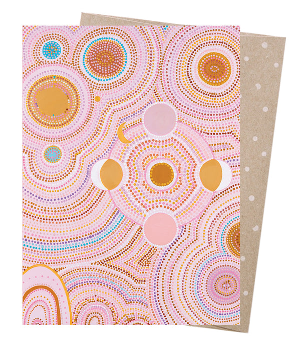 Earth Greeting Card - Seven Sisters Dreaming III