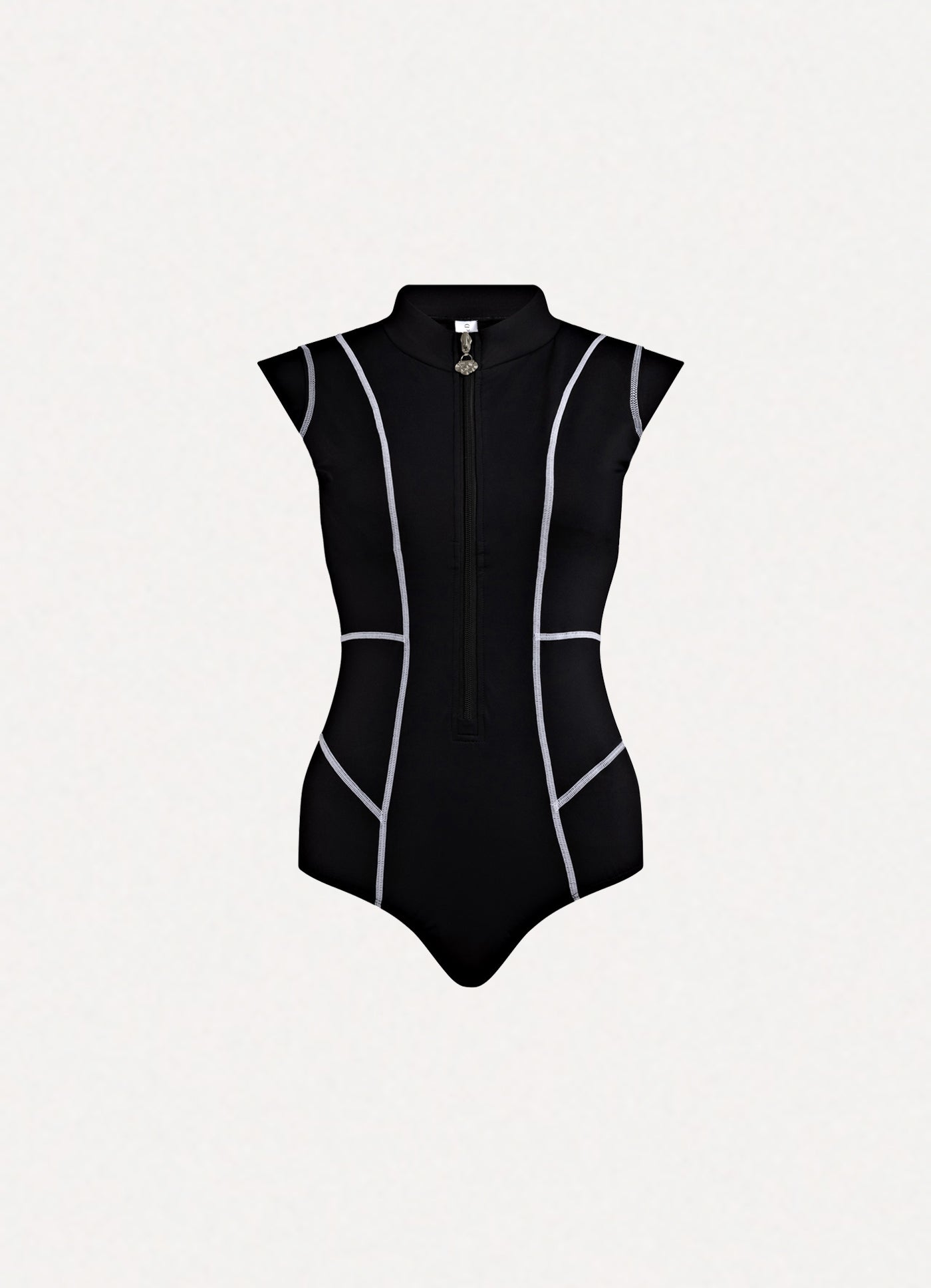 Ursula Cap Sleeve One Piece Nero