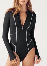 Load image into Gallery viewer, Ursula Long Sleeve One Piece Nero