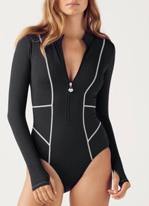 Ursula Long Sleeve One Piece Nero