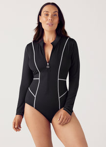 Ursula Long Sleeve One Piece Nero