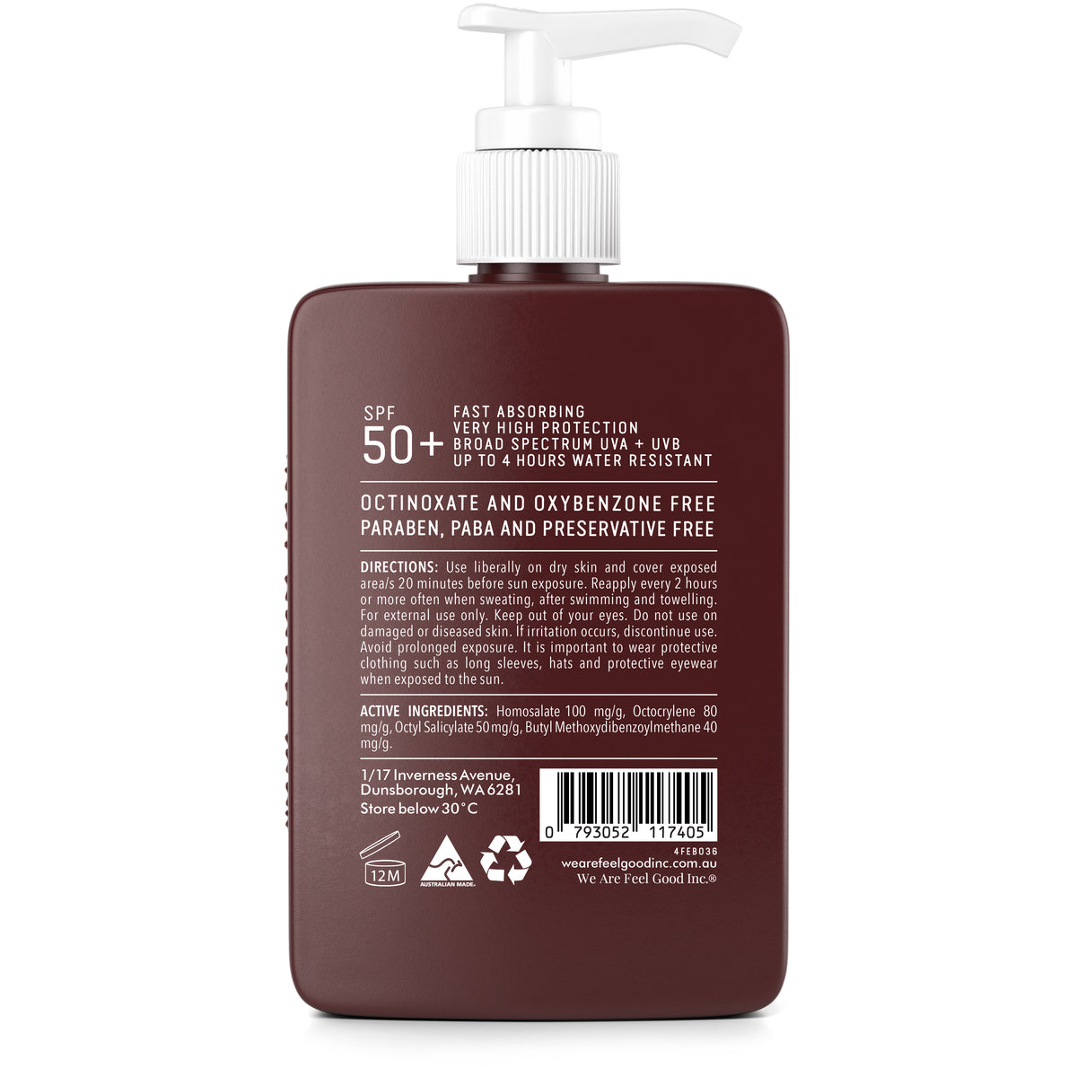 Coconut Sunscreen SPF 50+ - 400ml