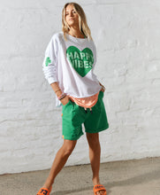 Load image into Gallery viewer, Happy Vibes Sweat - White