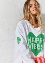 Load image into Gallery viewer, Happy Vibes Sweat - White