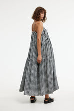 Load image into Gallery viewer, Willow Maxi Dress Black And Ivory Gingham