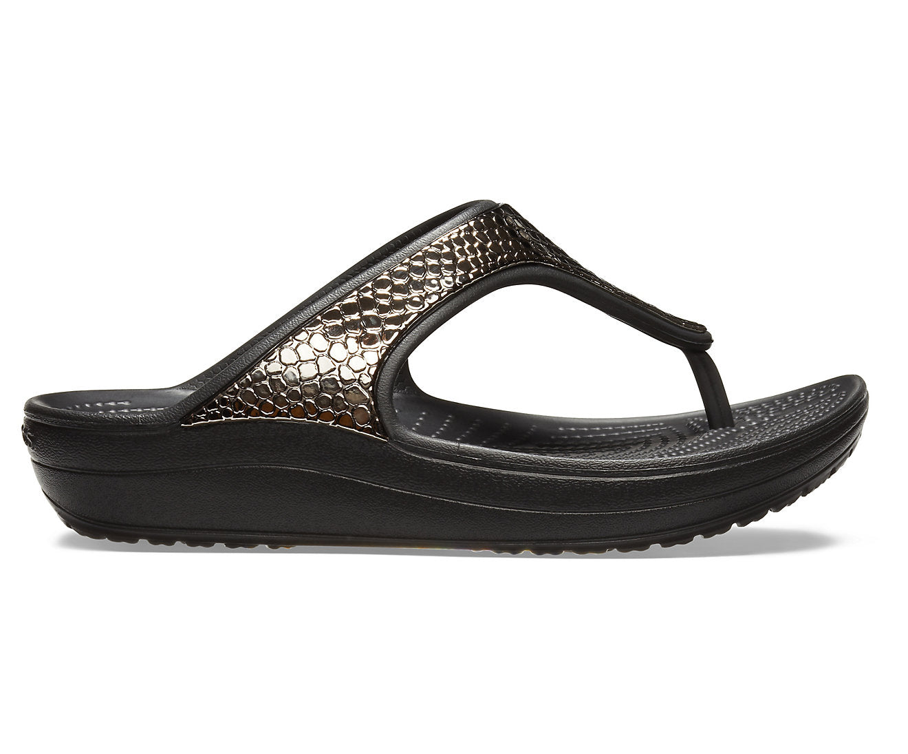 Women’s Crocs Sloane Metallic Texture Flip