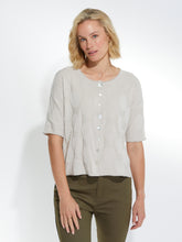 Load image into Gallery viewer, Elbow Spot Cardi - Stone
