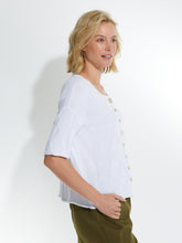 Load image into Gallery viewer, Elbow Spot Cardi - White