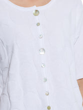 Load image into Gallery viewer, Elbow Spot Cardi - White