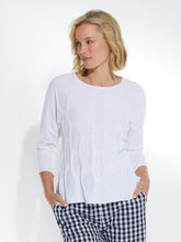 Load image into Gallery viewer, 3/4 Spot Sweater - White
