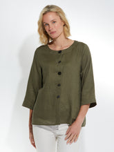 Load image into Gallery viewer, 3/4 Linen Shirt - Khaki