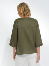 Load image into Gallery viewer, 3/4 Linen Shirt - Khaki